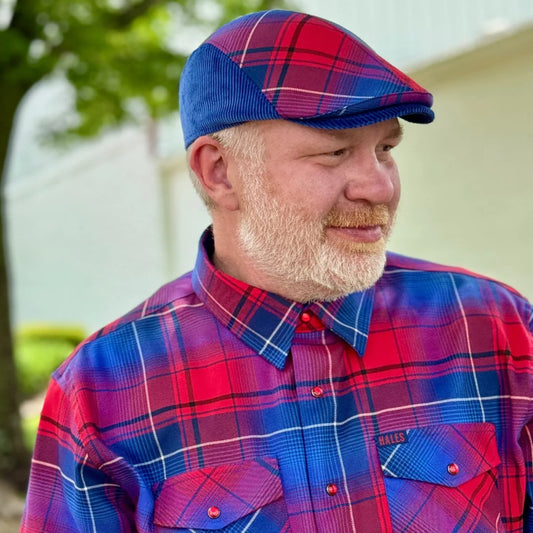 The Butcher Flannel Flat Cap