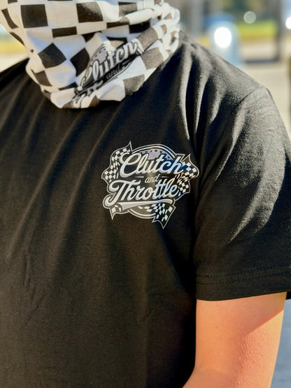 Youth OG Crest Speed Racer Black T-Shirt