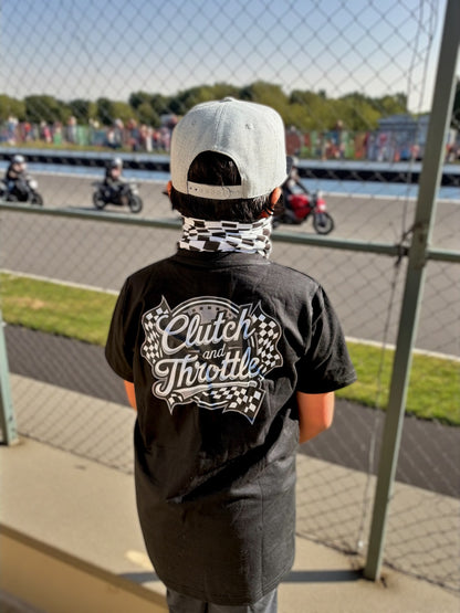 Youth OG Crest Speed Racer Black T-Shirt