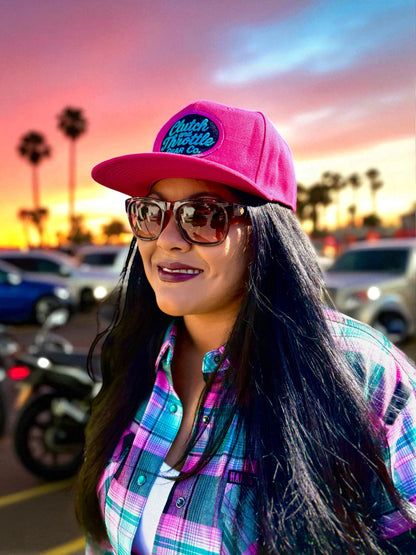 Grease Monkey Snapback (Hot Pink)