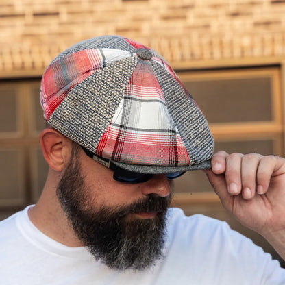 La Catrina Patchwork Newsboy Cap