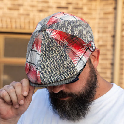 La Catrina Patchwork Newsboy Cap