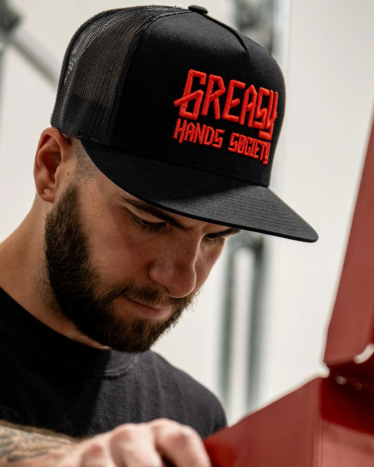 GHS Logo Hat (Red on Black)