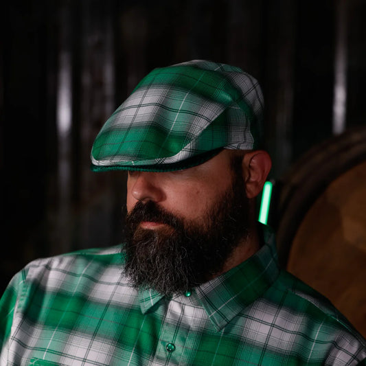 Feelin’ Lucky Flannel Flat Cap