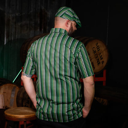 Cheyenne Houndstooth Flat Cap