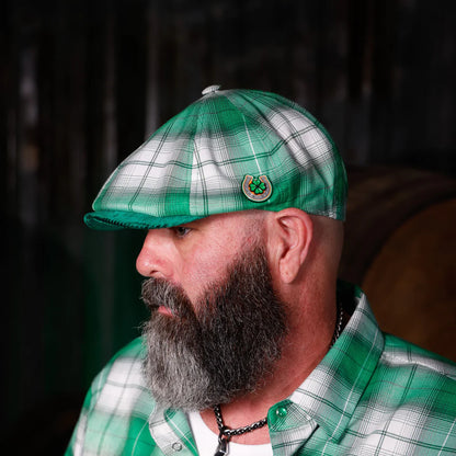 Feelin’ Lucky Flannel Newsboy Cap