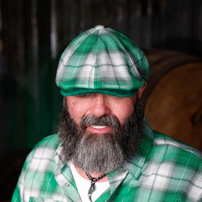 Feelin’ Lucky Flannel Newsboy Cap