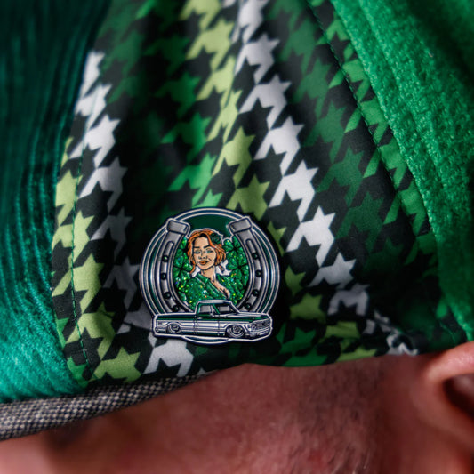 Feelin’ Lucky / Green Cheyenne Enamel Cap Pin