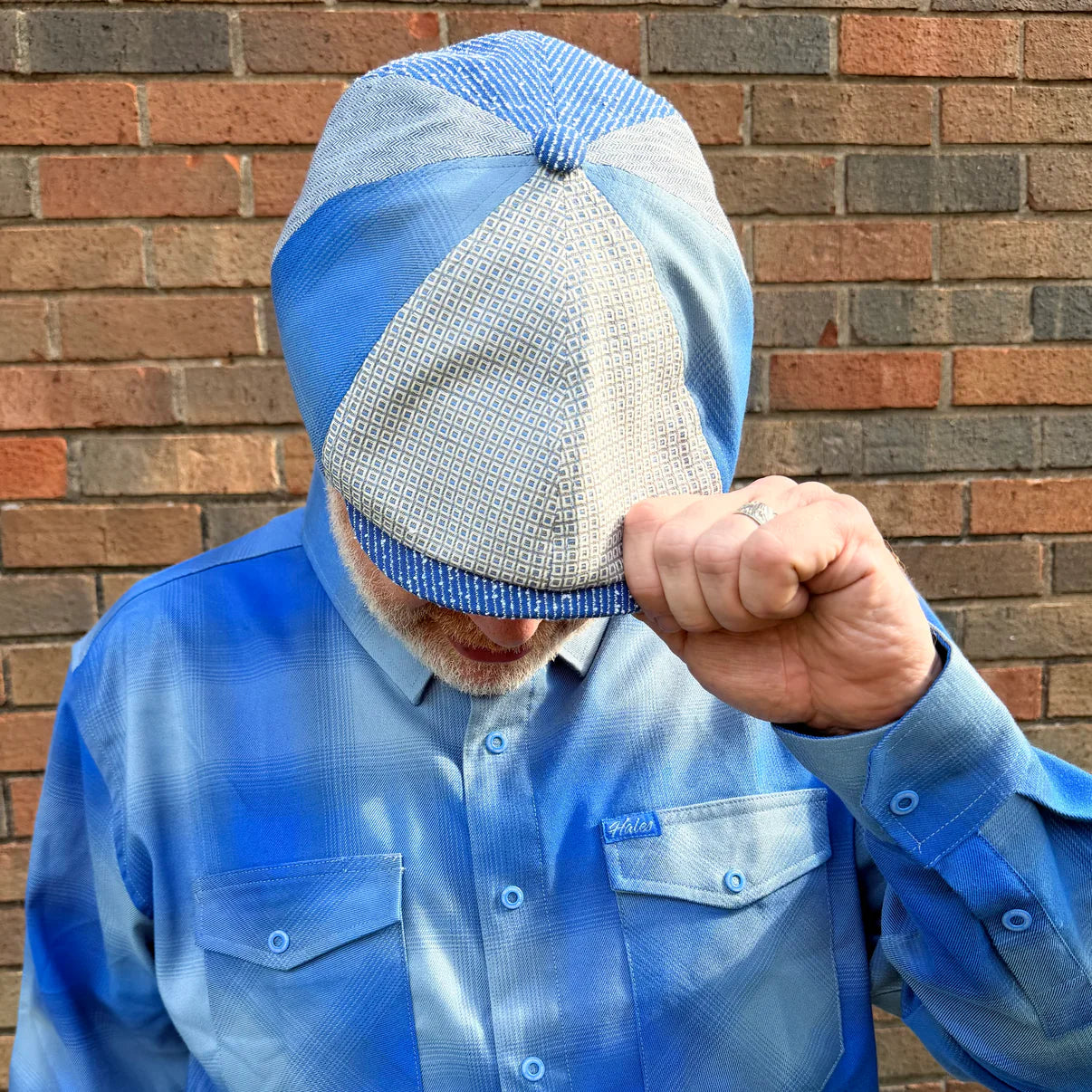 La Basilica Patchwork Newsboy Cap