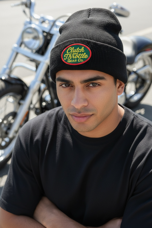 Grease Monkey Cuff Beanie (Black)