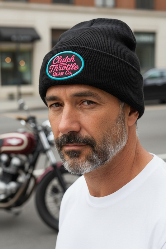 Grease Monkey Cuff Beanie (Black)