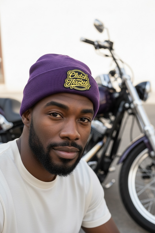 OG Crest Cuff Beanie (Purple)