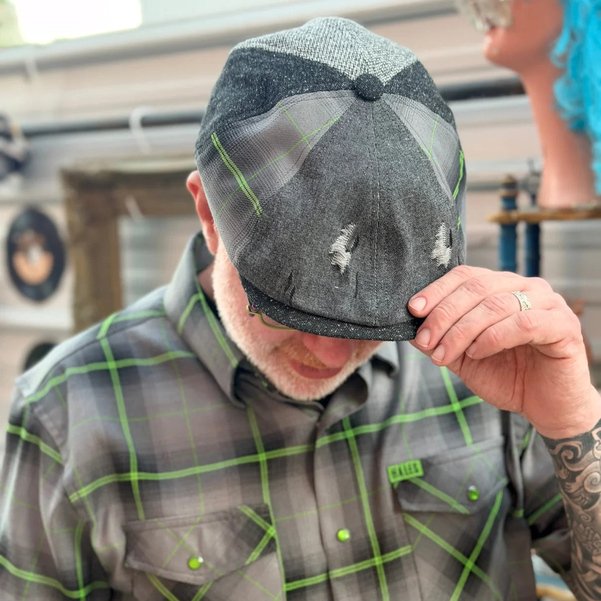 Toxicity Patchwork Newsboy Cap