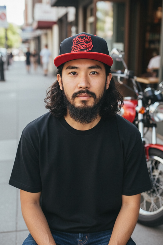 OG Crest Snapback (Black/ Red)