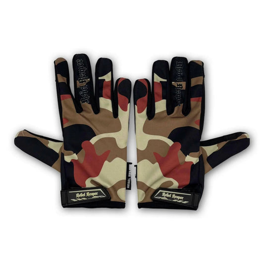 Moto Gloves (Brown Camo)