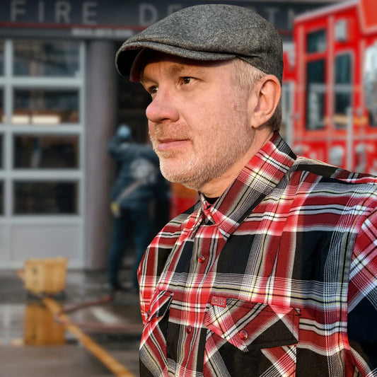 Leatherhead Gray Flat Cap