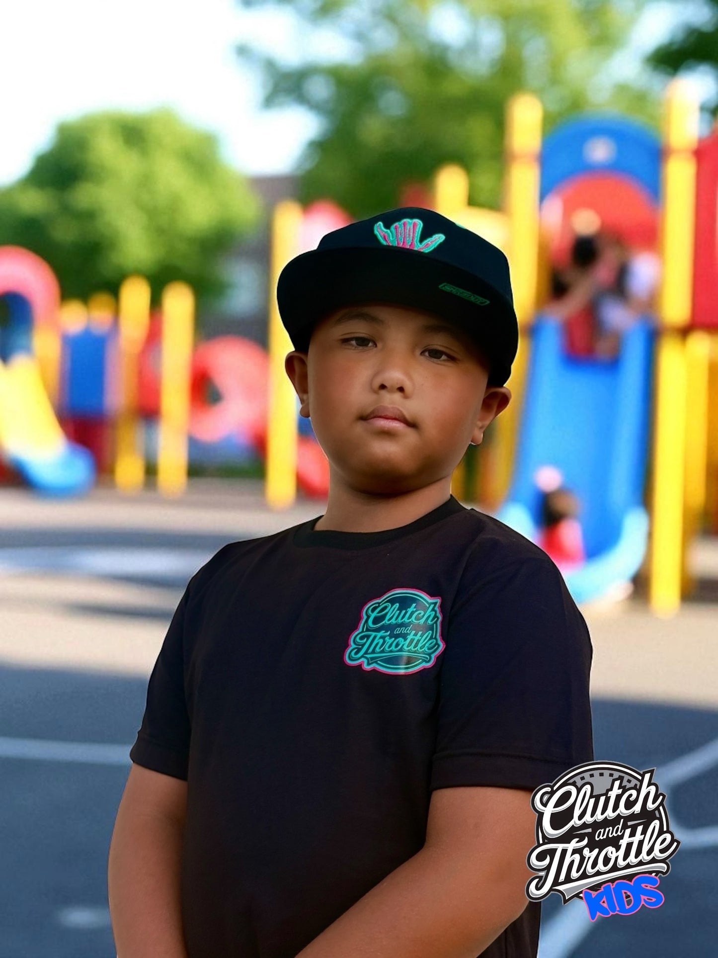 Youth OG Crest Black T-Shirt (Nova)