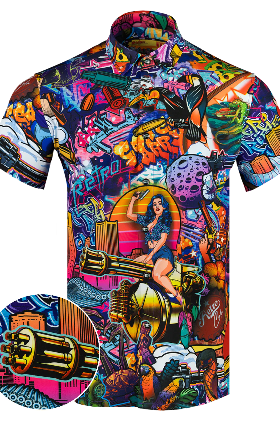 The Mural Button Down