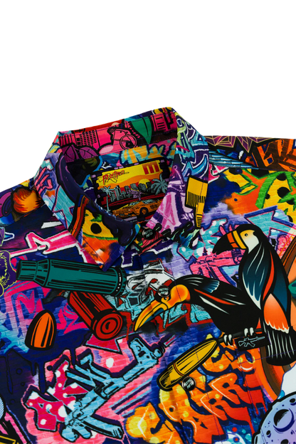 The Mural Button Down